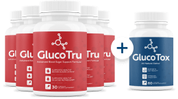 GlucoTru - 5 bottles + 1  Bonus +  Shipping